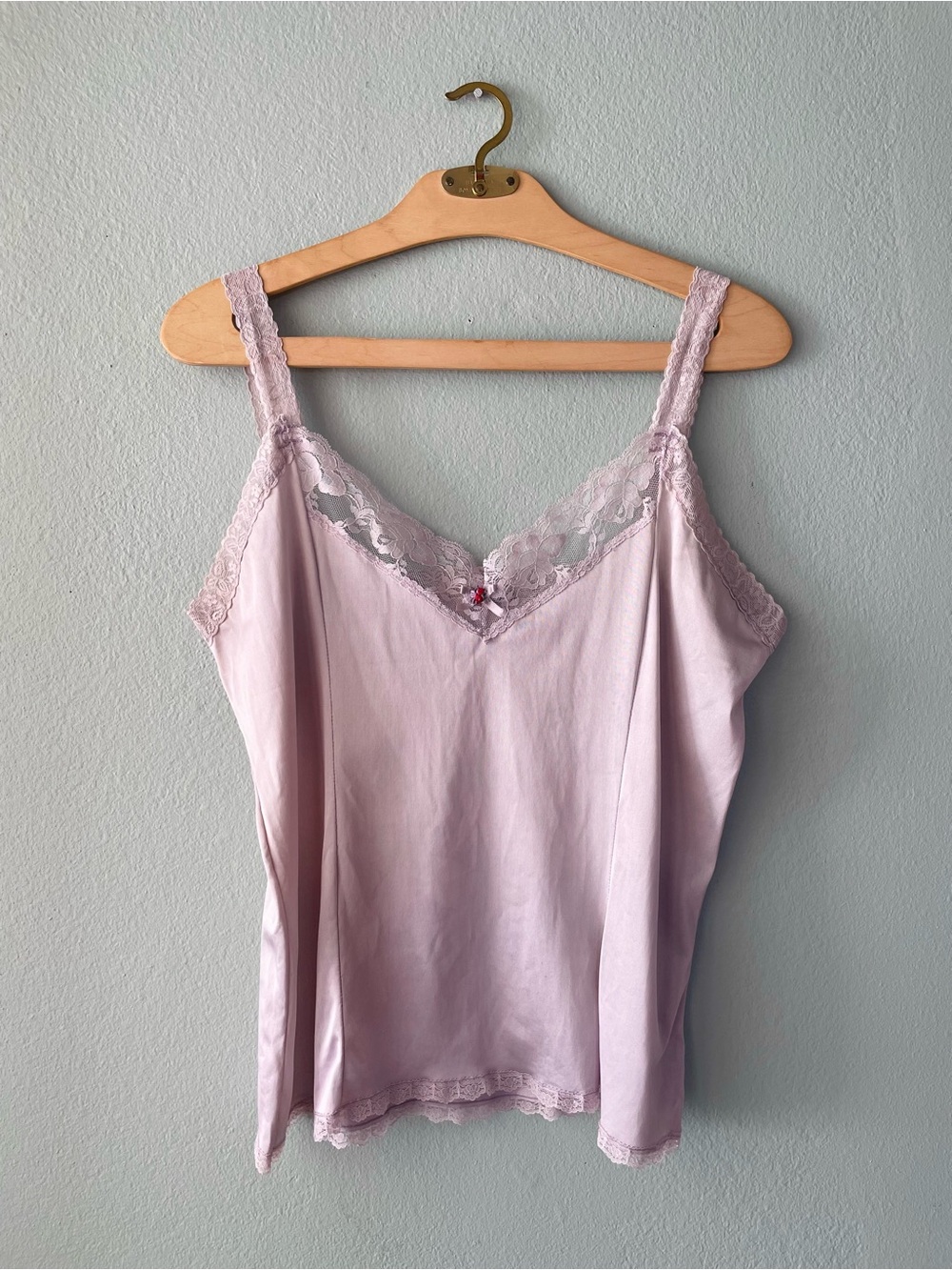♦️5/$15♦️Beau Trix | Vintage 80s Light Purple Nylon Slip Tank Top